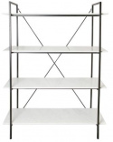 Estante \'Milan\' - Negro/Blanco