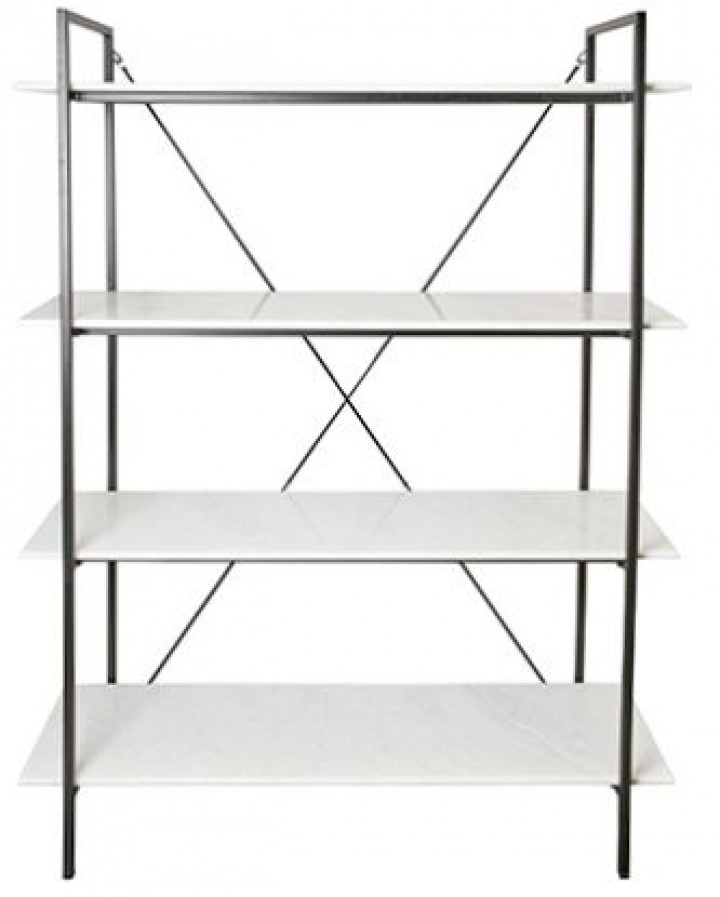 Estante \'Milan\' - Negro/Blanco en el grupo Muebles / Estantes y almacenamiento / Estanterías con Reforma (797-371-00)