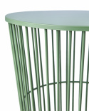 Mesa de café/cesta \'Marstrand\' redonda 40cm - Verde