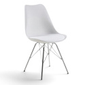 Silla \'Eris\' - Blanco/Plata