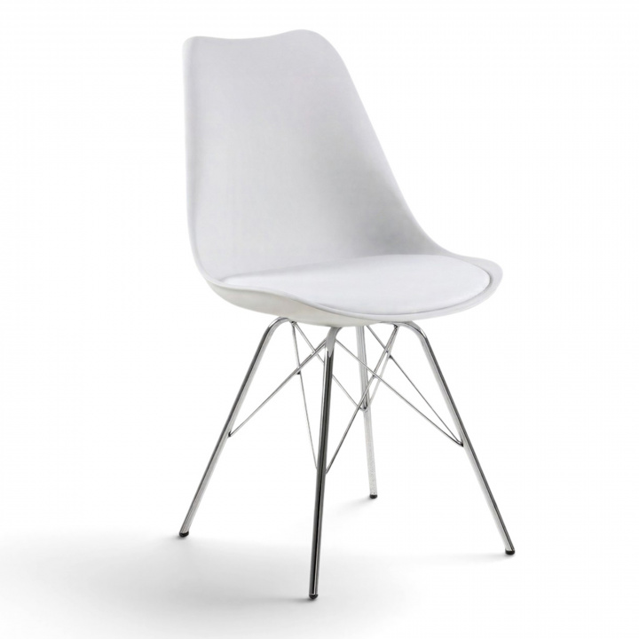 Silla \'Eris\' - Blanco/Plata en el grupo Muebles / Muebles para sentarse / Sillas con Reforma (80739)