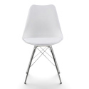 Silla \'Eris\' - Blanco/Plata