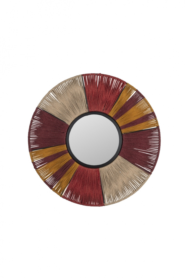 Espejo `Surya Rope´ L - Multicolor en el grupo Decoración / Decoración / Espejos con Reforma (8100060)