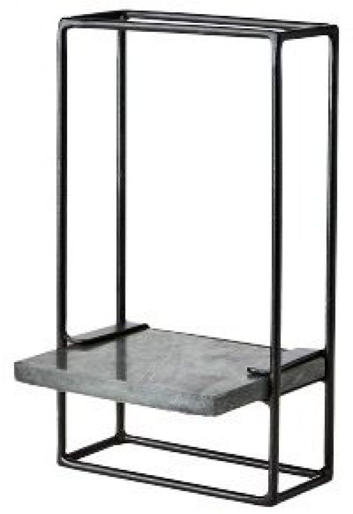 Estante de pared \'Milan\' - Negro en el grupo Muebles / Estantes y almacenamiento / Estantes de pared con Reforma (811-730-60)