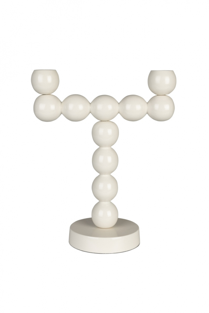 Portavelas \'Bubbles\' - Beige 2 en el grupo Decoración / Decoración / Candelabros & Faroles con Reforma (8300058)