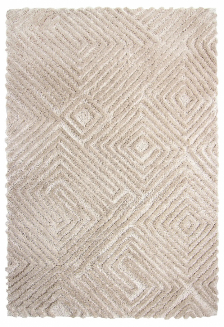 Alfombra de pelo \'Monti\' 140x200cm - Beige en el grupo Decoración / Alfombras / Alfombras tejidas con Reforma (8683934184422)