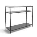 Mesa auxiliar \'Hydra\' 120cm - Negro/Gris