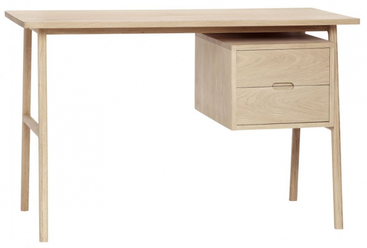 Escritorio \'Architect\' - Roble pigmentado blanco en el grupo Muebles / Mesas / Escritorios con Reforma (880503F)