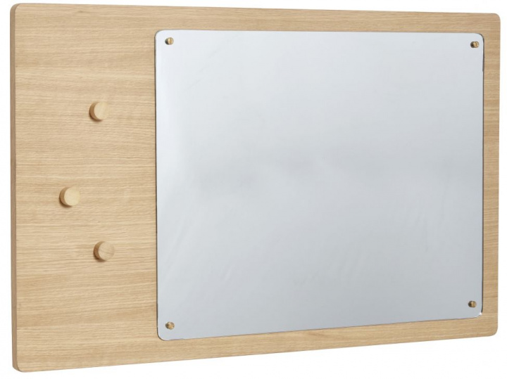 Espejo de pared con imanes \'Split\' 80x50cm - Roble en el grupo Decoración / Decoración / Espejos con Reforma (881302)