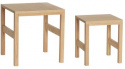 Mesa auxiliar \'Puzzle\' 2 piezas - Natural