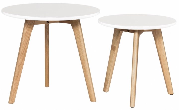 Mesa de centro \'Lycke\' 2 partes - Blanca en el grupo Muebles / Mesas / Mesa de café con Reforma (9363-white)