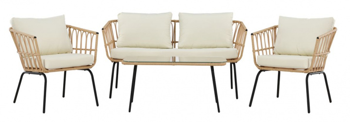 Conjunto lounge \'Palamos\' - Natural en el grupo Muebles / Muebles de exterior / Grupos de exterior con Reforma (9795-000)