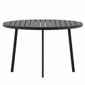 Mesa de comedor \'Giardini\', redonda, 120 cm – Negra