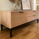 Mesa de TV \'Grant\' - Roble/Hierro