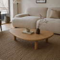 Mesa de centro \'Uovo\' 116.5x73cm - Natural