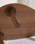 Mesa de centro \'Uovo\' 116.5x73cm - Nogal