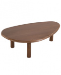 Mesa de centro \'Uovo\' 116.5x73cm - Nogal