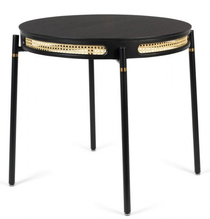 Mesa de comedor \'Don\'t Stop the Webbing\' - Negra en el grupo Muebles / Mesas / Mesas de comedor redondas con Reforma (BM21005)