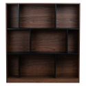 Estantería \'Colin\' 118x129 - Nogal/Negro