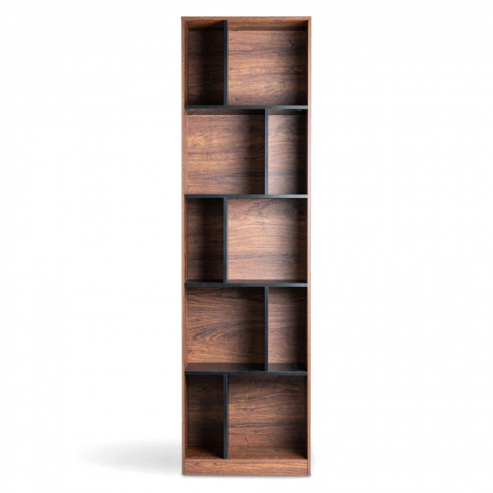 Estanter&iacute;a \'Colin\' 60x210 - Nogal/Negro en el grupo Muebles / Estantes y almacenamiento / Estanterías con Reforma (COLINBS08)