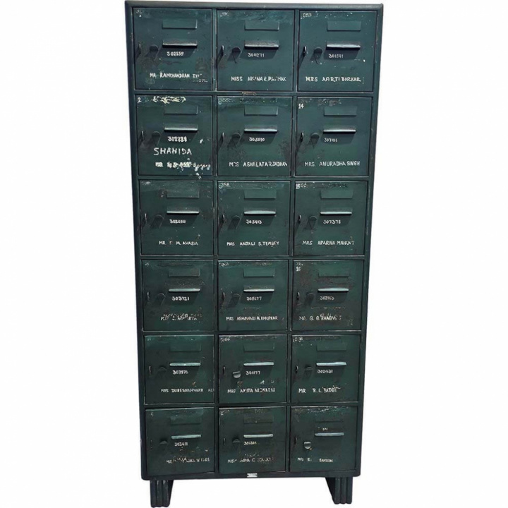 Armario \'Old locker\' - Verde en el grupo Muebles / Estantes y almacenamiento / Armarios y aparadores con Reforma (D1016)
