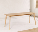 Mesa de comedor \'Nordisk\' 180x70cm - Roble
