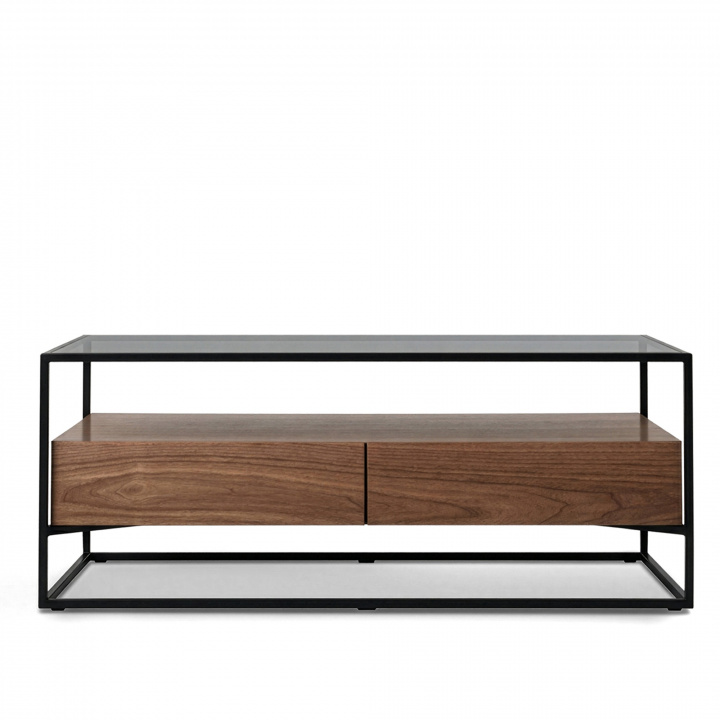Mesa de centro \'Detroit\' - Nogal/Negro en el grupo Muebles / Mesas / Mesa de café con Reforma (DETROITCT01)
