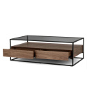 Mesa de centro \'Detroit\' - Nogal/Negro