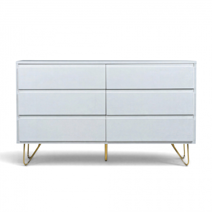 C&oacute;moda \'Elle\' 120x70 - Blanco/Lat&oacute;n en el grupo Muebles / Estantes y almacenamiento / Cómodas con Reforma (ELLECD03-white)
