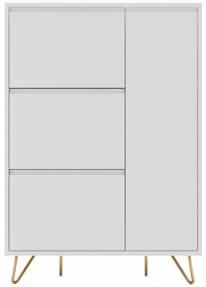 Zapatero \'Elle\' - Blanco/Mesón en el grupo Habitaciones con Reforma (ELLESC01-white)