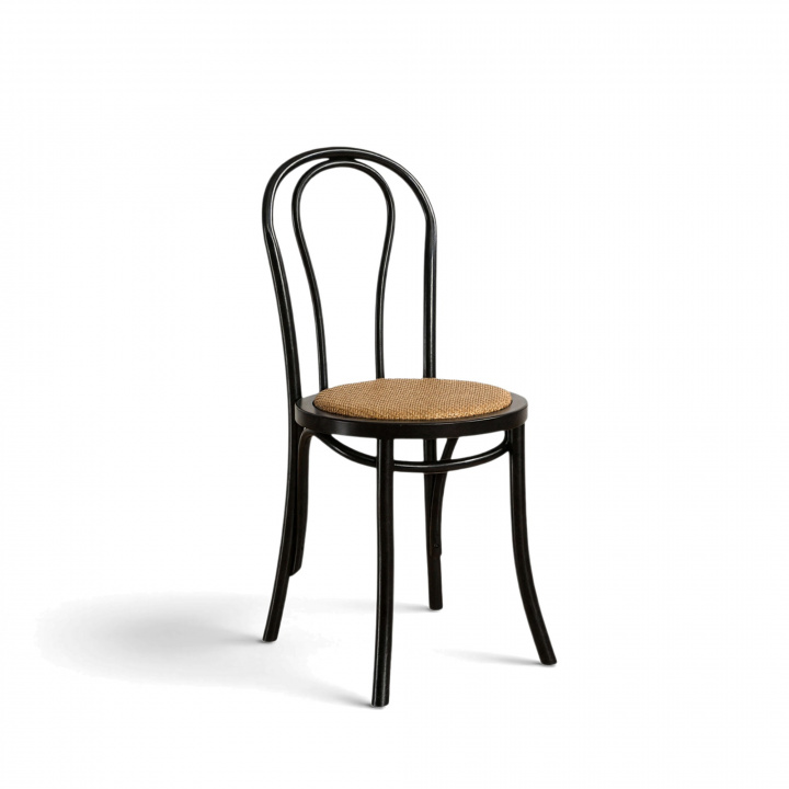 Silla \'Bistro\' - Ratán/Negro en el grupo Muebles / Muebles para sentarse / Sillas con Reforma (FC19-Black)