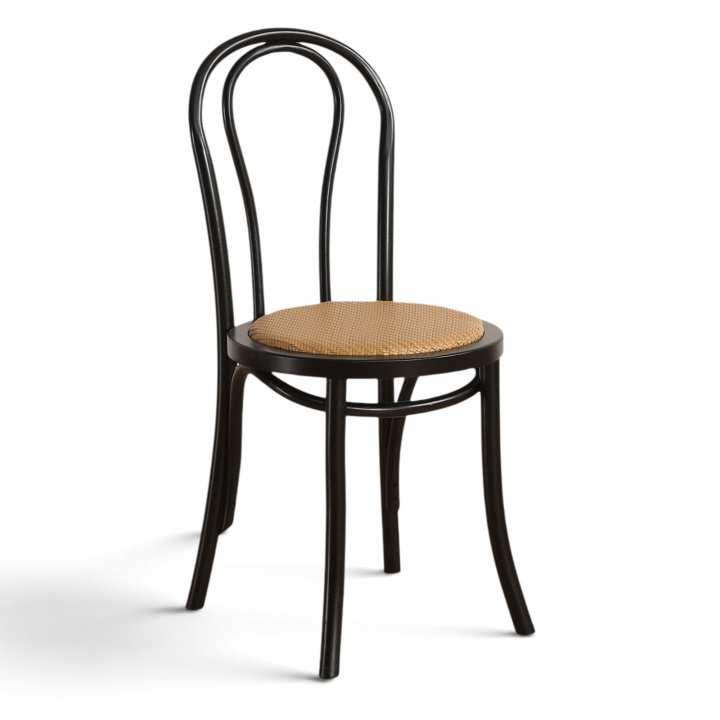 Silla \'Bistro\' - Ratán/Negro en el grupo Muebles / Muebles para sentarse / Sillas con Reforma (FC19-Black)
