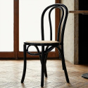 Silla \'Bistro\' - Ratán/Negro