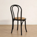 Silla \'Bistro\' - Ratán/Negro