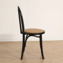 Silla \'Bistro\' - Ratán/Negro