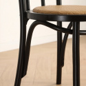Silla \'Bistro\' - Ratán/Negro