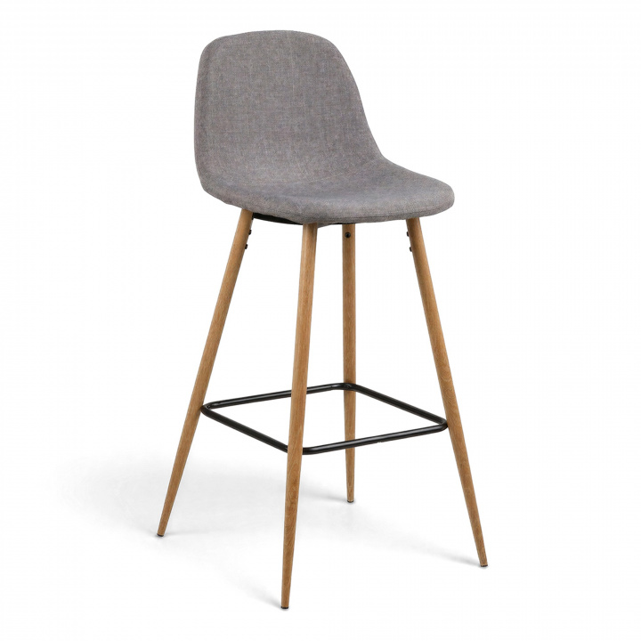 Taburete \'Soller\' - Natural/Gris claro en el grupo Muebles / Muebles para sentarse / Taburetes de bar con Reforma (H000016832)