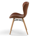Silla \'B&ouml;da\' - Natural/Marr&oacute;n
