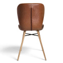 Silla \'B&ouml;da\' - Natural/Marr&oacute;n