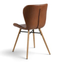 Silla \'B&ouml;da\' - Natural/Marr&oacute;n