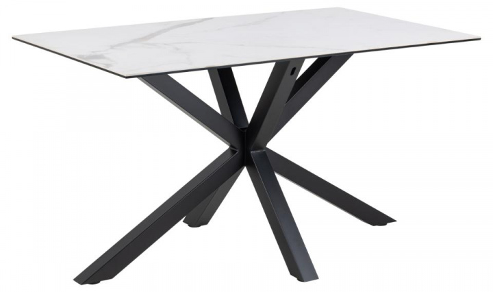 Mesa de comedor \'Heaven\' 135x80cm - Blanco/Negro en el grupo Muebles con Reforma (H000022899)