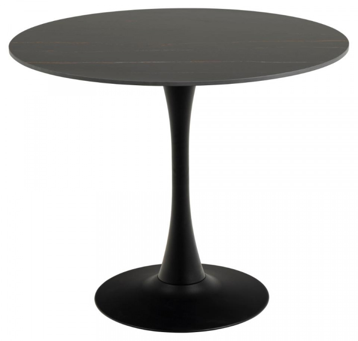 Mesa de comedor \'Malta\' Redonda 90x75cm - Negro en el grupo Habitaciones / Cocina con Reforma (H000024140)