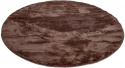 Alfombra redonda \'Aranga Super Soft\' - Marrón oscuro