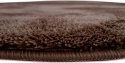 Alfombra redonda \'Aranga Super Soft\' - Marrón oscuro