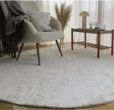 Alfombra redonda \'Aranga Super Soft\' - Blanco