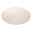 Alfombra redonda \'Devon\' - Crema