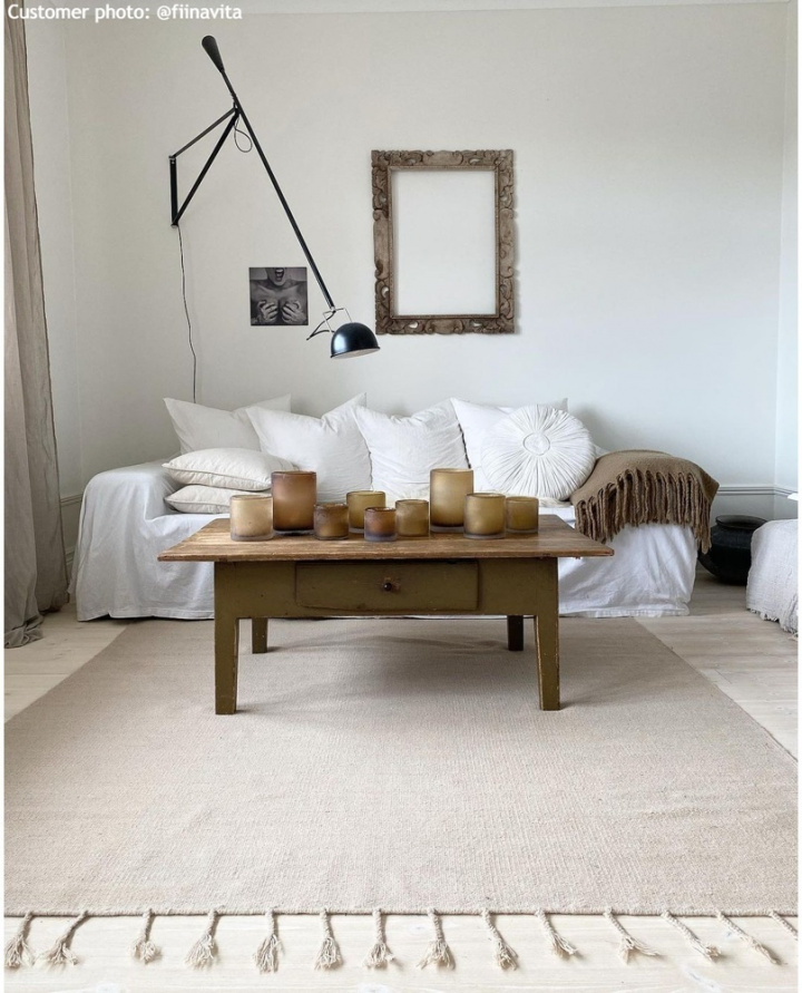Alfombra de lana \'Malana\' - Beige en el grupo Habitaciones con Reforma (H100101)