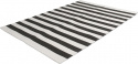 Alfombra de algodón \'Nilo\' - Blanco/Negro