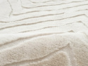 Alfombra de pelo largo \'Wren\' - Blanco