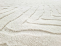 Alfombra de pelo largo \'Wren\' - Blanco